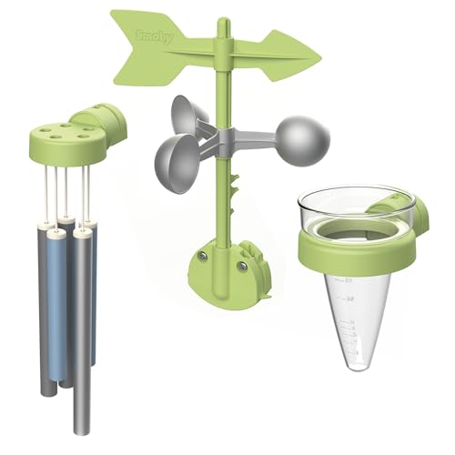 Smoby - Wetterset für Kinder - Zubehör Spielhaus - Windspiel, Wetterfahne, Regenmesser - Ab 2 Jahre Smoby - Wetterset für Kinder - Zubehör Spielhaus - Windspiel, Wetterfahne, Regenmesser - Ab 2 Jahre von Smoby
