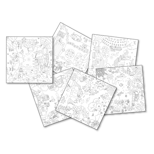 Smoby - XXL-Ausmalblätter – 10 kreative Motive – Hochwertiges Papier – Fördert die Kreativität – Perfekt für KID Kreativtisch – für Kinder ab 2 Jahren Smoby - XXL-Ausmalblätter – 10 kreative Motive – Hochwertiges Papier – Fördert die Kreativität – Perfekt für KID Kreativtisch – für Kinder ab 2 Jahren von Smoby