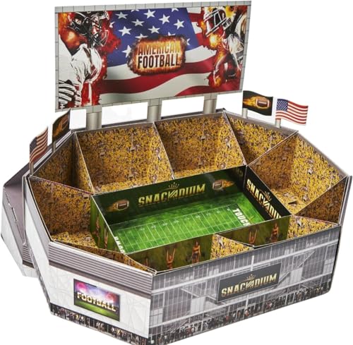 Snackstadium Deine Snackbar für spannende Footballabende, für echte American Football Fans, Geschenk, Super Bowl, Ready für Dein Gameday, NFL Fan (Team Gelb) von Snackadium