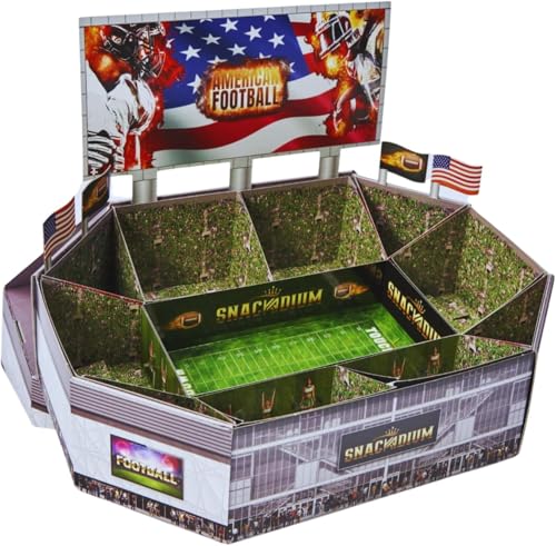 Snackstadium Deine Snackbar für spannende Footballabende, für echte American Football Fans, Geschenk, Super Bowl, Ready für Dein Gameday, NFL Fan (Team Grün) von Snackadium