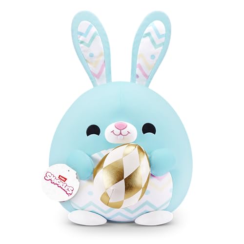 Snackles 35 cm großes Osterplüschspielzeug mit österlichem Snack-Accessoire. (Bunny, Cookie) von Snackles