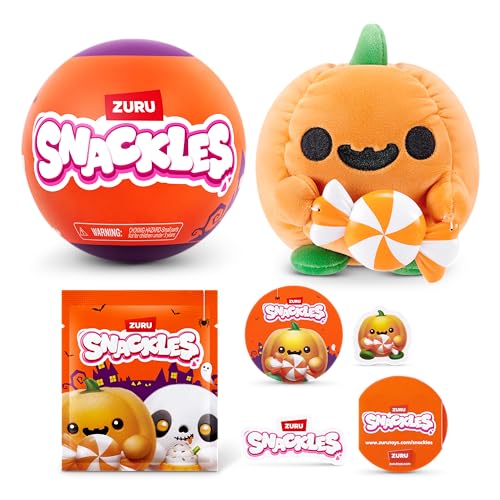 Snackles Halloween Serie 1, 13 cm großes Plüschspielzeug von ZURU, Plüschspielzeug mit Snack-Accessoire Snackles Halloween Serie 1, 13 cm großes Plüschspielzeug von ZURU, Plüschspielzeug mit Snack-Accessoire von Snackles