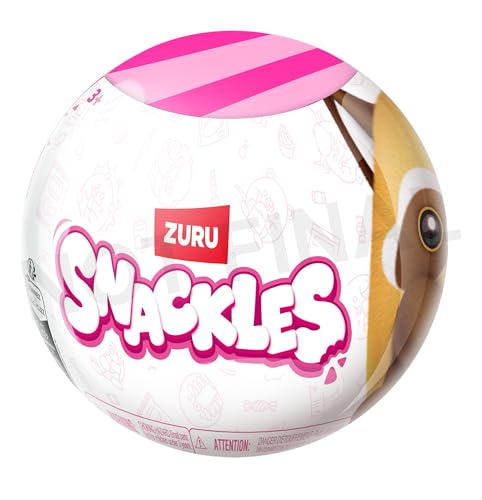 Snackles Lizenziertes, 13 cm großes Plüschspielzeug Serie 3 von ZURU, Plüschspielzeug mit lizenziertem Snackmarken-Accessoire von Snackles