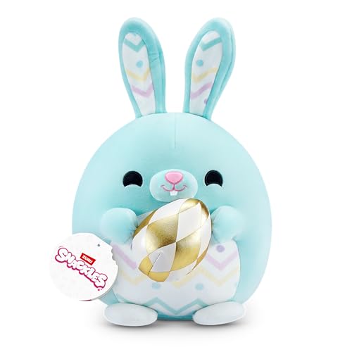 Snackles Oster-Edition von ZURU, 20 cm, Plüsch, flauschig-weiches, 20 cm großes Osterplüschspielzeug mit österlichem Snack-Accessoire. (Bunny, Cookie) von Snackles