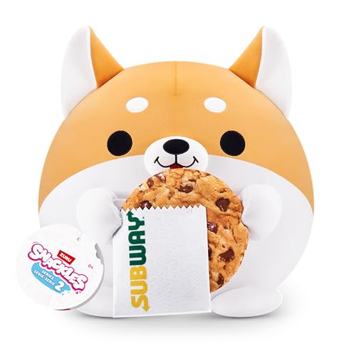 Snackles Serie 2 35 cm ZURU Kuschelig-weiches, beruhigendes, 35 cm großes Plüschspielzeug mit lizenziertem Snackmarken-Accessoire (Shaun) von Snackles