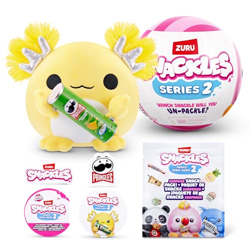 Snackles Serie 2 13 cm ZURU Kuschelig-weiches, beruhigendes, 13 cm großes Plüschspielzeug mit lizenziertem Snackmarken-Accessoire von Snackles