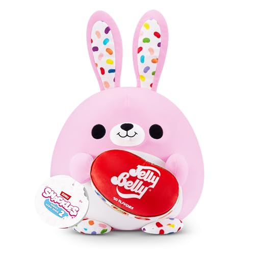 Snackles Serie 2 35 cm ZURU Kuschelig-weiches, beruhigendes, 35 cm großes Plüschspielzeug mit lizenziertem Snackmarken-Accessoire (Flossie) von Snackles