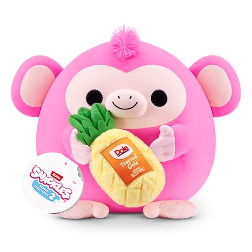 Snackles Serie 2 35 cm ZURU Kuschelig-weiches, beruhigendes, 35 cm großes Plüschspielzeug mit lizenziertem Snackmarken-Accessoire (Oli) von Snackles