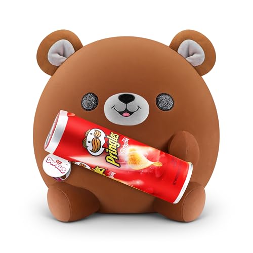 Snackles Series 1 Wave 2 Bear (Pringles), Surprise Medium Plush, Ultra Soft Plush, 35 cm, Collectible Plush with Real Brands, Bear (Pringles) von Snackles