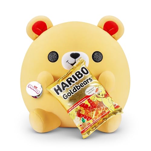 Snackles Series 1 Wave 2 Golden Bear (Haribo), Surprise Medium Plush, Ultra Soft Plush, 35 cm, Collectible Plush with Real Brands, Golden Bear (Haribo) von Snackles