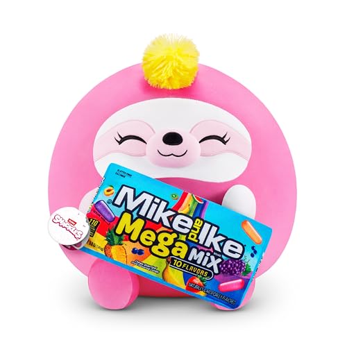 Snackles Series 1 Wave 2 Sloth (Mike & IKE), Surprise Medium Plush, Ultra Soft Plush, 35 cm, Collectible Plush with Real Brands, Sloth (Mike & IKE) von Snackles