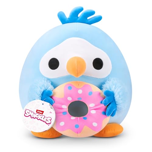 Snackles nicht Lizenziertes, 20 cm großes Plüschspielzeug Serie 1 (Daniel) von ZURU, Plüschspielzeug mit Snack-Accessoire von Snackles
