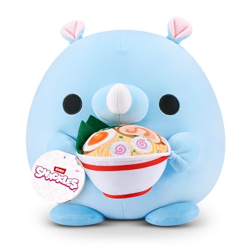 Snackles nicht Lizenziertes, 35 cm großes Plüschspielzeug Serie 1 (Humphrey) von ZURU, Plüschspielzeug mit Snack-Accessoire von Snackles