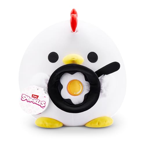Snackles nicht Lizenziertes, 35 cm großes Plüschspielzeug Serie 1 (Rufus) von ZURU, Plüschspielzeug mit Snack-Accessoire von Snackles