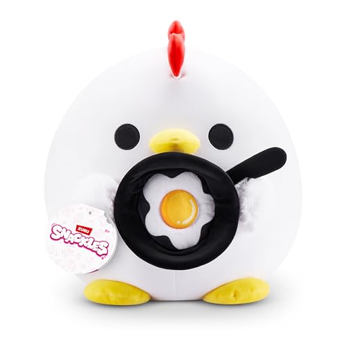 Snackles nicht 35 cm großes Plüschspielzeug Serie 1 (Rufus) von ZURU, Plüschspielzeug mit Snack-Accessoire von Snackles