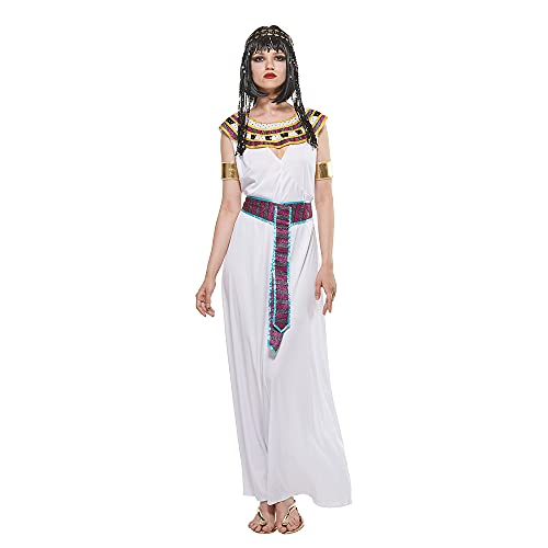 Snailify Damen Ägyptische Kleidung Ägypt Cleopatra Kostüm Frau Königin Kostüm mit Stirnband L von Snailify