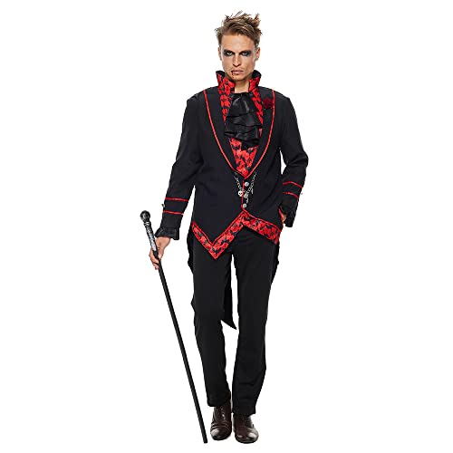 Snailify Mittelalterliches Vampirfledermaus Kostüm für Herren Deluxe Horror Halloween Outfit von Snailify