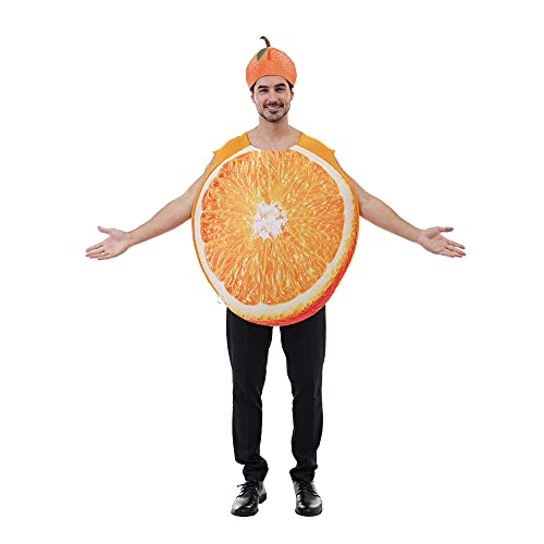Snailify Orange Fruit Comedy Kostüm für Erwachsene Unisex Einheitsgröße von Snailify
