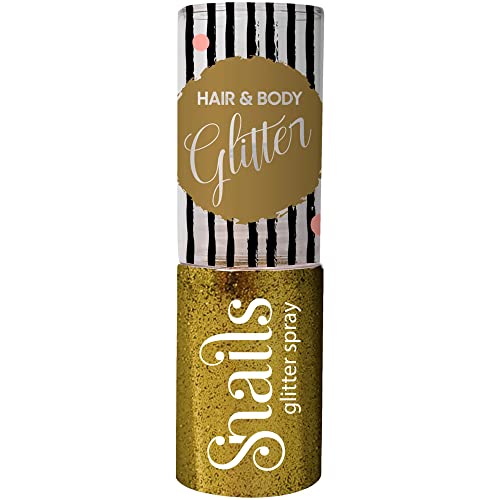 Snails 511628, Haar & Körperglitzer Glamour für Kinder ab 3 Jahren, gold, Bodyglitter, Glitter Spray, unbedenklich von snails safe nails