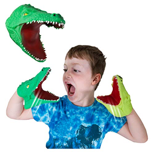 Snap Attack - Krokodil von Deluxebase. Handpuppe für Kinder, EIN tolles ADHS-Spielzeug und Autismus Spielzeug für Jungen und Mädchen. von Snap Attack