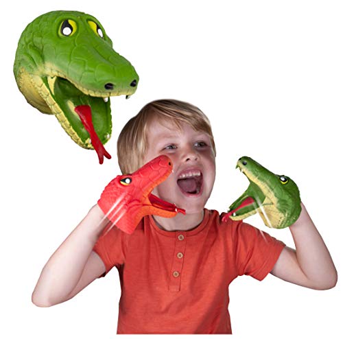 Snap Attack - Schlange von Deluxebase. Handpuppe für Kinder, EIN tolles ADHS-Spielzeug und Autismus Spielzeug für Jungen und Mädchen. von Deluxebase