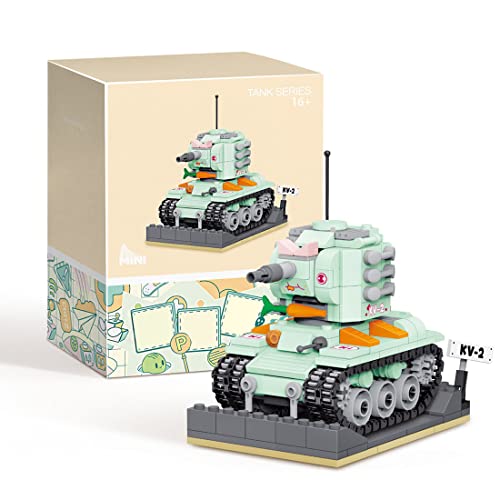 SnapGear Militär Panzer Bausteine Bausatz, Sowjetischer Schwerer Panzer KV-2 Baukasten, Schöner Panzer Spielzeug und Geschenk für Kinder und Erwachsene - 443Stück von SnapGear