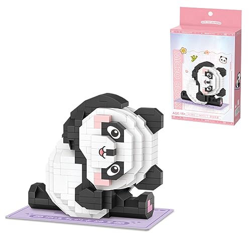 SnapGear Mini Tierspielzeug Baustein Set, Yoga Panda Modell, 380+Stück Tier Themed Sammlung BAU Ziegel Spielzeug, Geschenk für Kinder Mädchen Jungen 6 7 8 9 Jahre alt von SnapGear