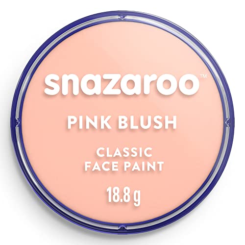 Snazaroo 1118500 Kinderschminke, hautfreundliche hypoallergene Gesichtschminke auf Wasserbasis, wasservermalbar, parabenfrei, 18ml Topf - Hautfarben Rosa von Snazaroo