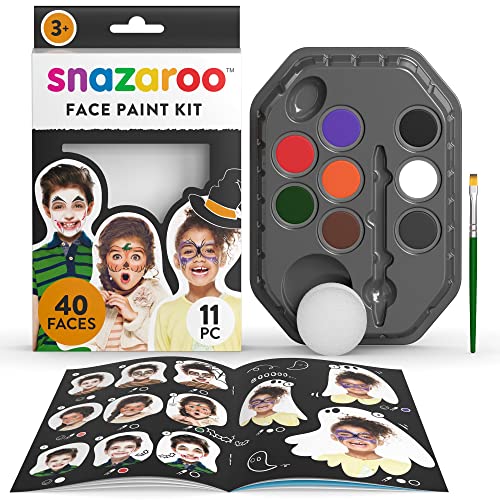 Snazaroo 1180139 Schminkset Halloween - 8 Gesichts- und Körperfarben auf Wasserbasis mit Schwamm, Pinsel und Anleitung Snazaroo 1180139 Schminkset Halloween - 8 Gesichts- und Körperfarben auf Wasserbasis mit Schwamm, Pinsel und Anleitung von Snazaroo