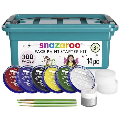 Snazaroo Einsteiger Schmink - Koffer, 6 Farben & Glittergel mit 3 Pinsel, 2 Schwämmchen & Schminkbuch Snazaroo Einsteiger Schmink - Koffer, 6 Farben & Glittergel mit 3 Pinsel, 2 Schwämmchen & Schminkbuch von Snazaroo
