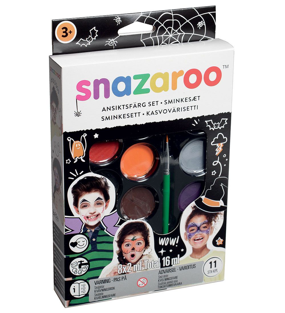 Snazaroo Kinderschminke - 11 Teile - Halloween - Snazaroo - One Size - Schminke Snazaroo Kinderschminke - 11 Teile - Halloween - Snazaroo - One Size - Schminke von Snazaroo