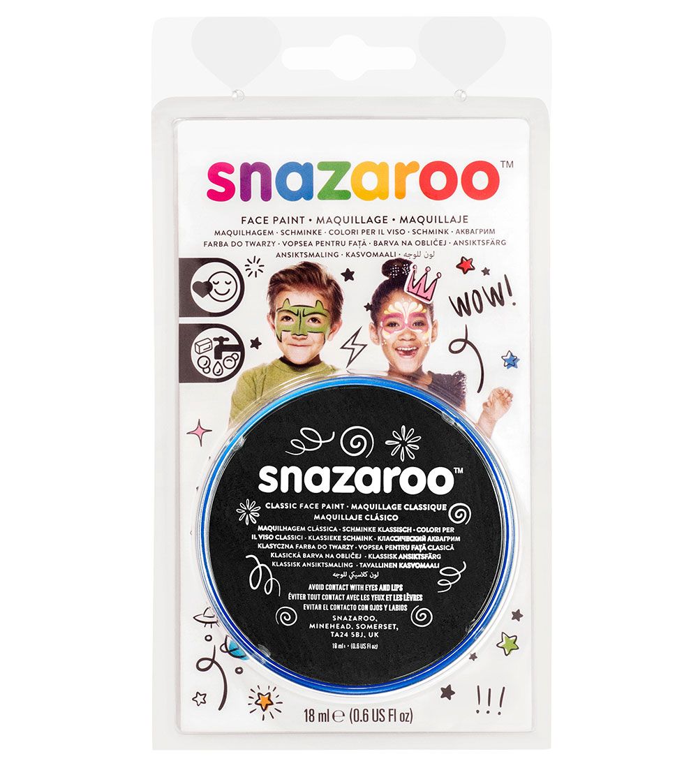 Snazaroo Kinderschminke - 18 ml - Black - Snazaroo - One Size - Schminke Snazaroo Kinderschminke - 18 ml - Black - Snazaroo - One Size - Schminke von Snazaroo