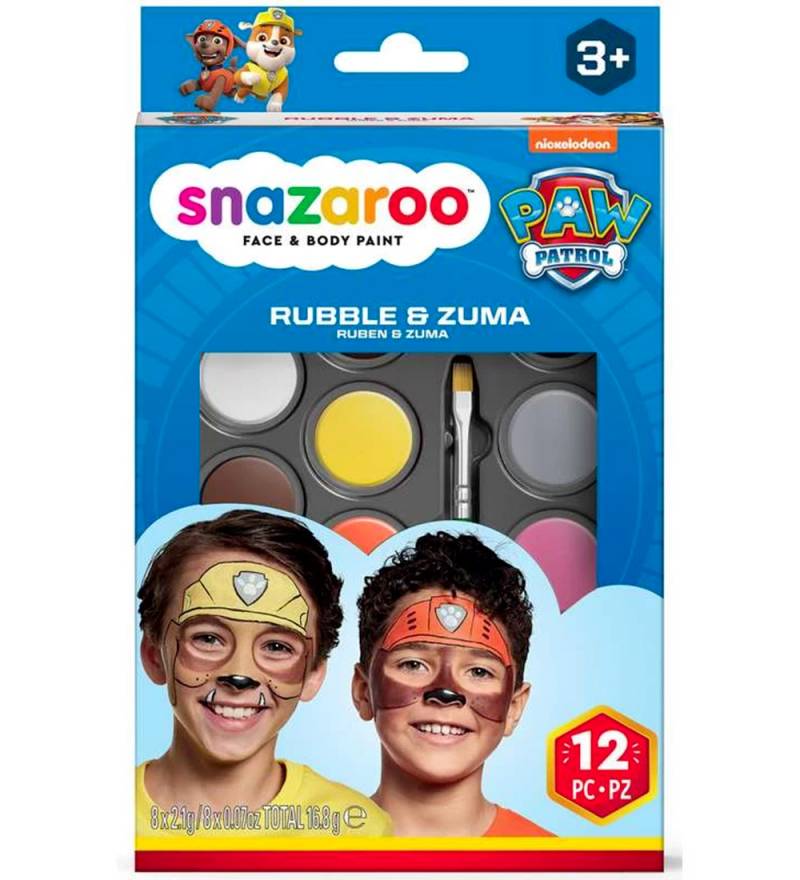 Snazaroo Kinderschminke - 8 Farben - Paw Patrol Rubble & Zuma - Snazaroo - One Size - Schminke Snazaroo Kinderschminke - 8 Farben - Paw Patrol Rubble & Zuma - Snazaroo - One Size - Schminke von Snazaroo