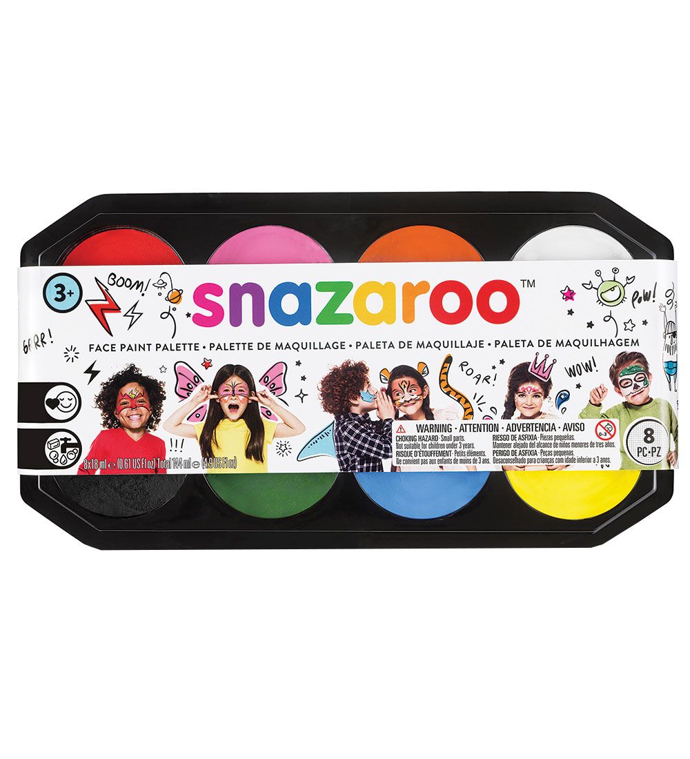 Snazaroo Kinderschminke - 8 Farben - Snazaroo - One Size - Schminke Snazaroo Kinderschminke - 8 Farben - Snazaroo - One Size - Schminke von Snazaroo
