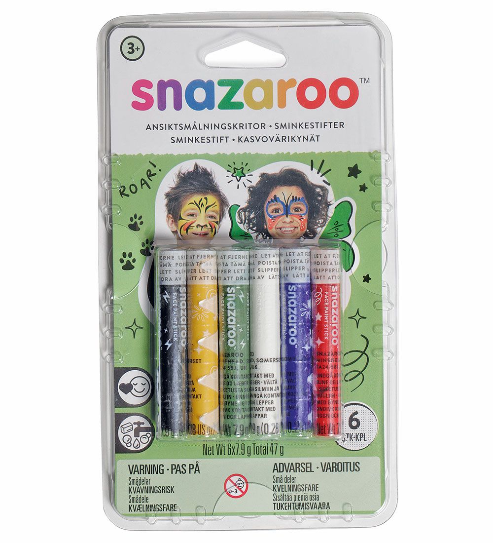 Snazaroo Kinderschminke - Gründer - 6 st. - Snazaroo - One Size - Schminke Snazaroo Kinderschminke - Gründer - 6 st. - Snazaroo - One Size - Schminke von Snazaroo