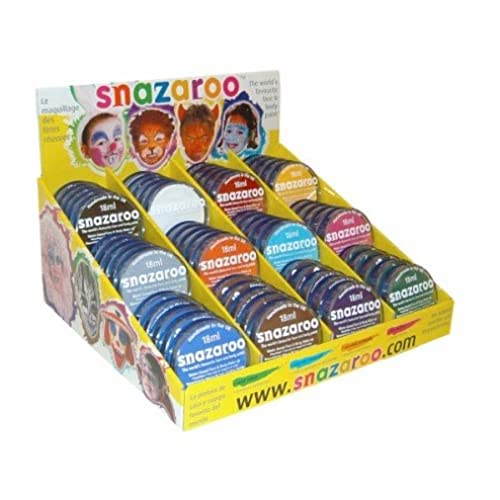 Snazaroo SFP1830 18 ml Unit mit jeweils 5 der Top 12 Standardfarben, One Size Snazaroo SFP1830 18 ml Unit mit jeweils 5 der Top 12 Standardfarben, One Size von Snazaroo