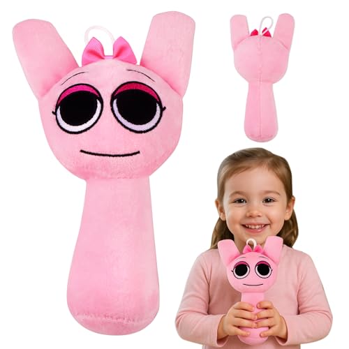SneiDr Sprunki Plushies Kuscheltier Weicher Plüsch mit PP-Füllung Robust Umweltfreundlich Incrediboxes Spielzeug als Geburtstag Geschenk Sammlerstück Oder Deko für Kinder und Fans (Rosa 20cm) von SneiDr