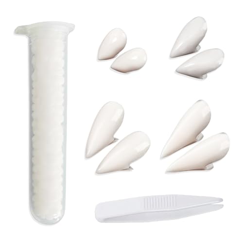 4 Paare Vampir ZäHne,Vampire Teeth,Halloween Vampirzähne Fangs Kinder,KostüM Dent Dracula,Eckzähne Erwachsene FangzäHne,Kit Kleber 10g,Cosplay Halloween-Zahnersatz Requisiten Retractable von Snhauxinfa