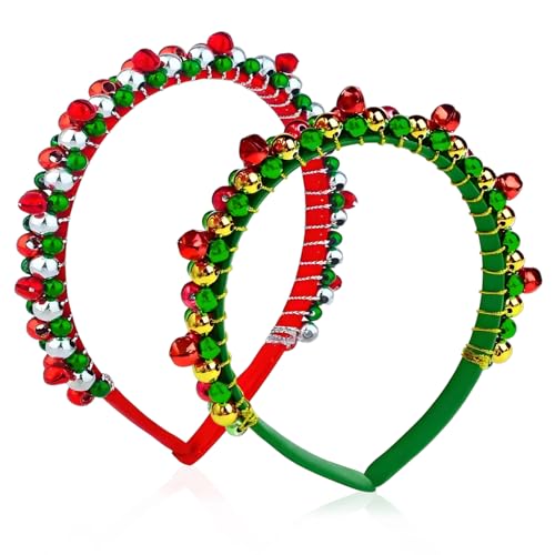 Snhauxinfa 2 Stück Weihnachten Haarreifen Glöckchen Snhauxinfa 2 Stück Weihnachten Haarreifen Glöckchen von Snhauxinfa
