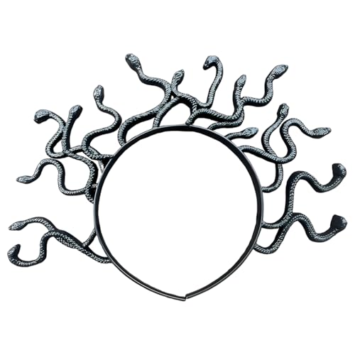 Snhauxinfa Medusa Kopfschmuck,Medusa Haarreif,Kostüm Schlangen Halloween Damen Haarschmuck,Schlange Accessoires Headband,Stirnband Costume Dekoration,Medusa-Stirnband Schwarz Snhauxinfa Medusa Kopfschmuck,Medusa Haarreif,Kostüm Schlangen Halloween Damen Haarschmuck,Schlange Accessoires Headband,Stirnband Costume Dekoration,Medusa-Stirnband Schwarz von Snhauxinfa