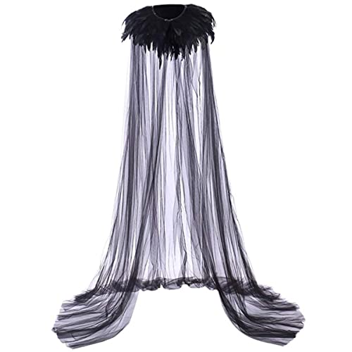 Evil Queen Cosplay Super Bösewicht Cloak Cape Steampunk Federkragen Hexe Evil Queen Cosplay Super Bösewicht Cloak Cape Steampunk Federkragen Hexe von Snner