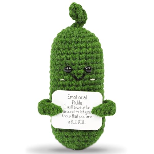 Snokipye Niedliche Gurkenstrickpuppe, Lustige Positive Kartoffel Pocket Hug, Kreative Positive Kartoffel Puppe Geschenke Beste Freundin Geschenke für Freundin Kleine Geschenke Snokipye Niedliche Gurkenstrickpuppe, Lustige Positive Kartoffel Pocket Hug, Kreative Positive Kartoffel Puppe Geschenke Beste Freundin Geschenke für Freundin Kleine Geschenke von Snokipye