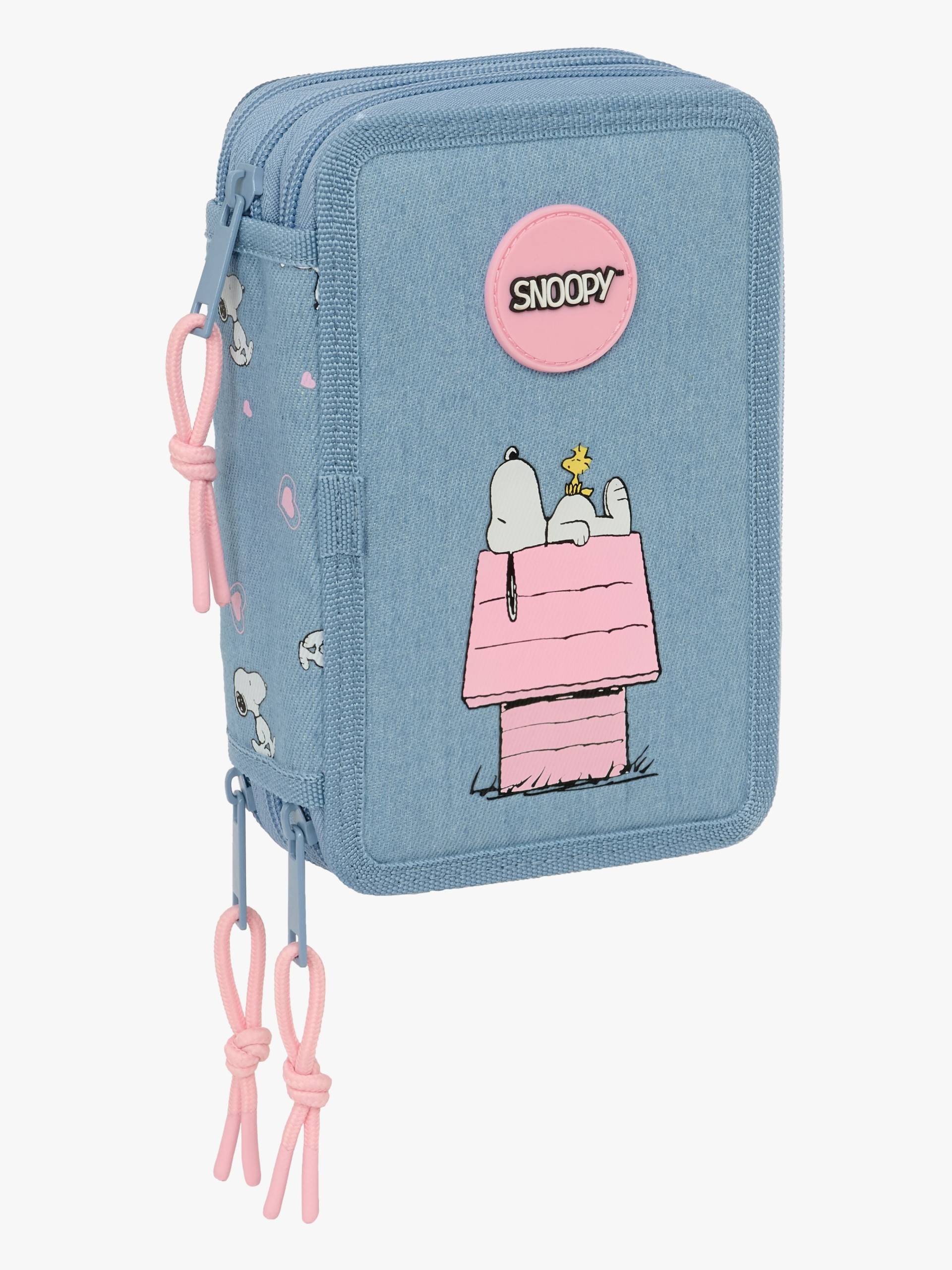 Snoopy Gefülltes Dreifach-Federmäppchen 37 Teile, Jeans Snoopy Gefülltes Dreifach-Federmäppchen 37 Teile, Jeans von Snoopy