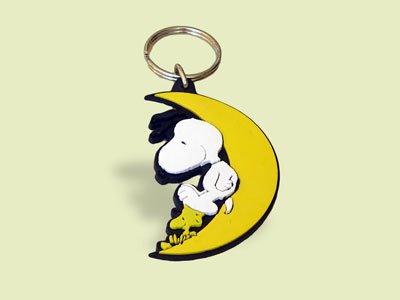 Snoopy im Mond Schleich Schlüsselanhänger 22392 von Snoopy