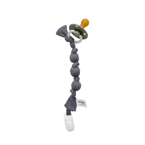 Snoozebaby Schnullerkette Baby - Schnullerkabel Bio - Schnullerkordel - Schnullerschnur - Schnullerband - Schnuller - Grau - Storm Grey Snoozebaby Schnullerkette Baby - Schnullerkabel Bio - Schnullerkordel - Schnullerschnur - Schnullerband - Schnuller - Grau - Storm Grey von Snoozebaby