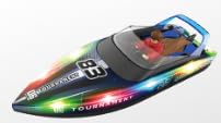 Snorthy Ferngesteuertes Boot mit LED-Licht 2,4-GHz RC Boot für Kinder 15km/h Wiederaufladbar 1200mAh Speedboat Rennboote für Pools, Seen, Meere Wasserspielzeug Geschenke für Jungen Mädchen Kinder Snorthy Ferngesteuertes Boot mit LED-Licht 2,4-GHz RC Boot für Kinder 15km/h Wiederaufladbar 1200mAh Speedboat Rennboote für Pools, Seen, Meere Wasserspielzeug Geschenke für Jungen Mädchen Kinder von Snorthy
