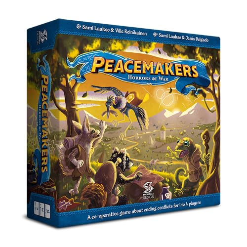 Snowdale Design Peacemakers: Horrors of War, kooperatives Kartenspiel, ab 14 Jahren, 1–4 Spieler, 60–120 Minuten Spieldauer von Snowdale Design
