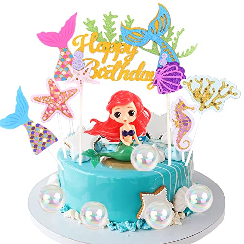 Snowtain 12 Stück Meerjungfrau Kuchen Topper Ocean Kuchendekoration Meerjungfrau Party Kuchendecke Geburtstag Kuchen Topper,für Geburtstagsfeier Lieferungen und Dekorationen Kuchenaufsatz Snowtain 12 Stück Meerjungfrau Kuchen Topper Ocean Kuchendekoration Meerjungfrau Party Kuchendecke Geburtstag Kuchen Topper,für Geburtstagsfeier Lieferungen und Dekorationen Kuchenaufsatz von Snowtain