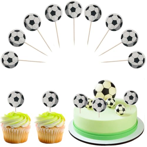 Snowtain 50 Stück Fussball Muffin Deko,Fußball Kuchen Dekoration Fußball Kindergeburtstag Deko,Fußball Cupcake Topper für Fußball-Mottopartys, Geburtstagsparty-Kuchendekorationen. Snowtain 50 Stück Fussball Muffin Deko,Fußball Kuchen Dekoration Fußball Kindergeburtstag Deko,Fußball Cupcake Topper für Fußball-Mottopartys, Geburtstagsparty-Kuchendekorationen. von Snowtain
