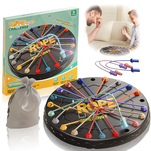 Snowtain Brainy Knots, Rope - Knot Logik Spiel -Table Strategy Board Game -Familie Party Spie Brainy Knots Rope Untangling Tischstrategie Brettspiel für Kinder und Erwachsene. von Snowtain